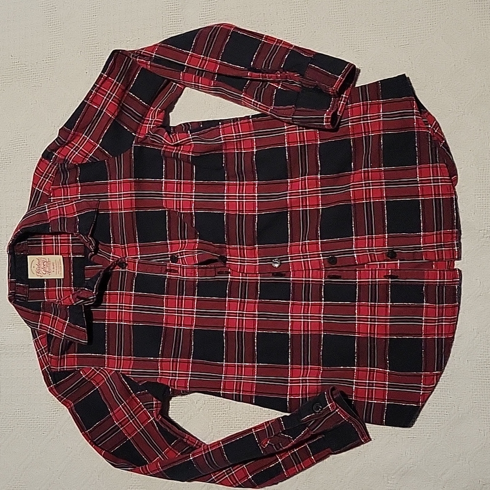 Plaid button down shirt